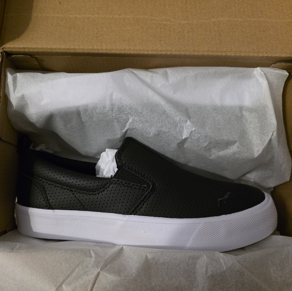 Puma Black Bari Slip-On Loafers